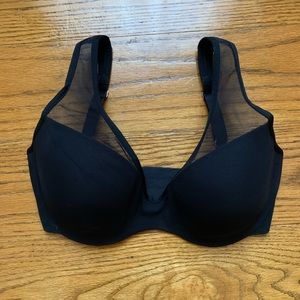 Black Sheer Illusion Demi Bra